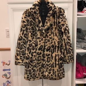 Cheetah print coat